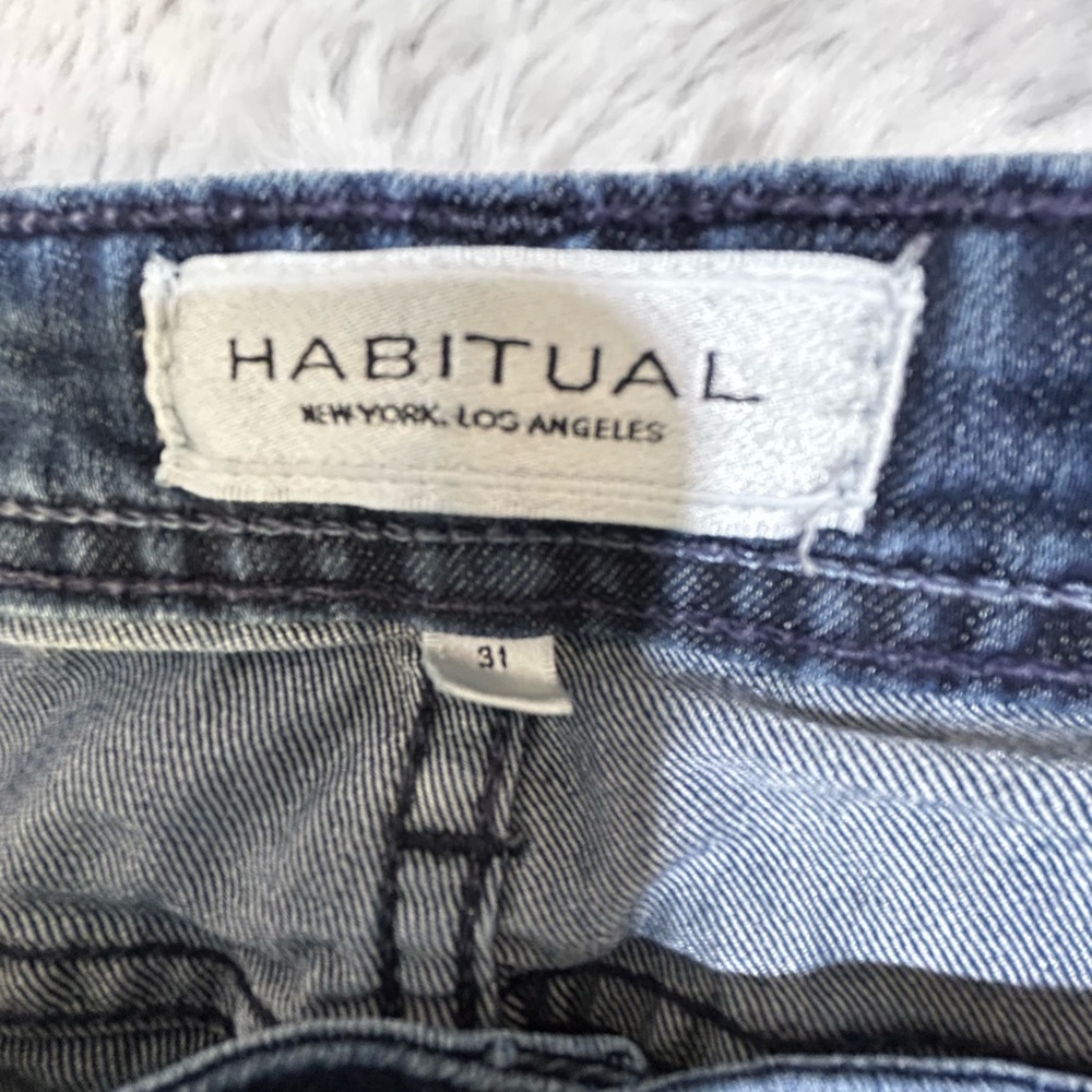 Habitual Dark Blue Straight Leg Eventide Jeans size 31x33 - Picture 10 of 10